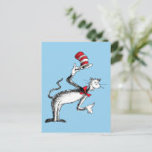 Carte Postale Le Chat Chapeauté S'incline (Debout devant)