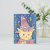 Carte Postale Le Chat d'anniversaire (Debout devant)