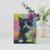 Carte Postale Le Chat de Fête (Debout devant)