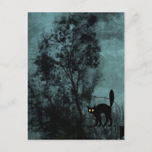 Carte Postale Le chat de la sorcière (Devant)