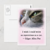 Carte Postale Le chat de Poe (Devant / Derrière)