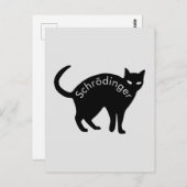 Carte Postale Le chat de Schrödinger (Devant / Derrière)