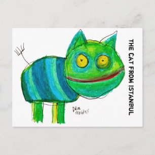 Carte Postale le chat d'Istanbul