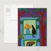 Carte Postale Le chat Du Croissant Askew 2008 (Devant / Derrière)