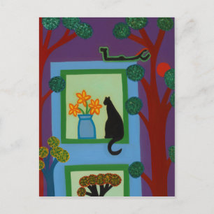 Carte Postale Le chat Du Croissant Askew 2008