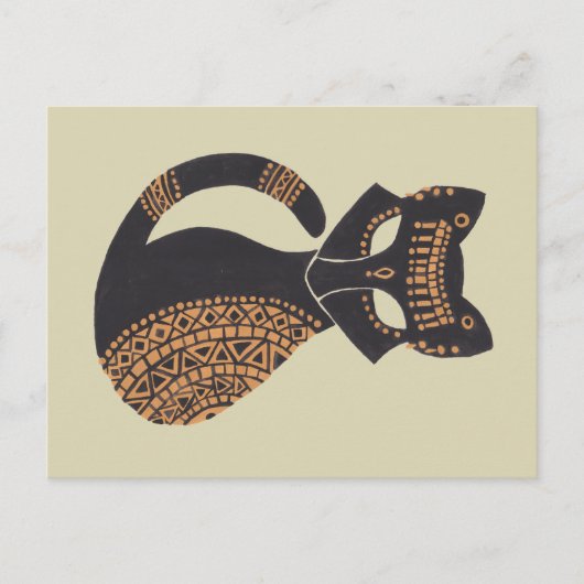 Carte Postale Le chat égyptien (Devant)