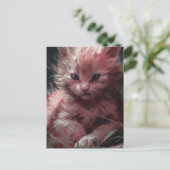 Carte Postale Le Chat Mélancolique (Debout devant)