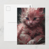 Carte Postale Le Chat Mélancolique (Devant / Derrière)