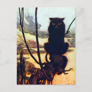 Carte Postale Le chat noir