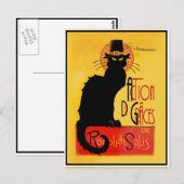 Carte Postale Le Chat Noir - Action de grâce (Devant / Derrière)