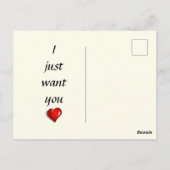 Carte Postale Le Chat Noir Heart Candy Saint-Valentin (Dos)