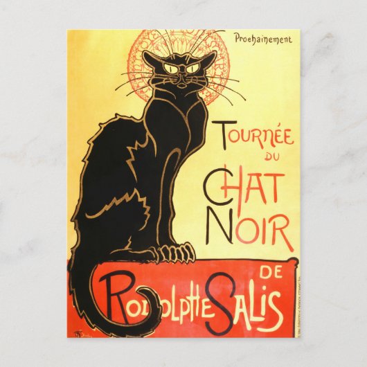 Carte Postale Le Chat Noir, panneau original (Devant)