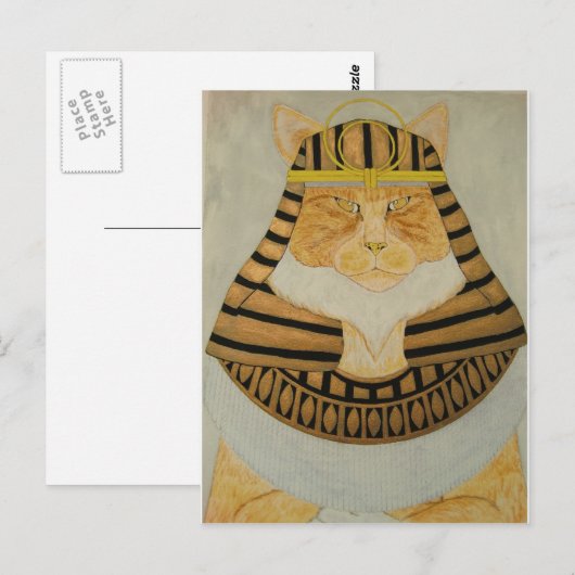 Carte Postale Le chat pharaon (Devant / Derrière)