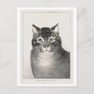 Carte Postale Le Chat Préféré (1838–48) Lithographie