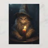 Carte Postale Le chat sorcier (Devant)