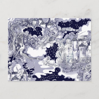 Carte Postale Le Château au bord de la mer