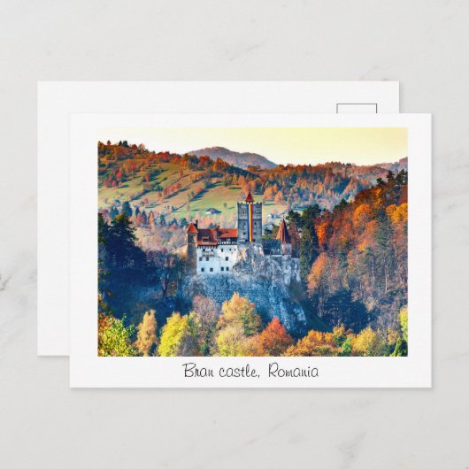 Carte Postale Le château de Bran (Devant / Derrière)