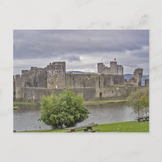 Carte Postale Le château de Caerphilly (Devant)