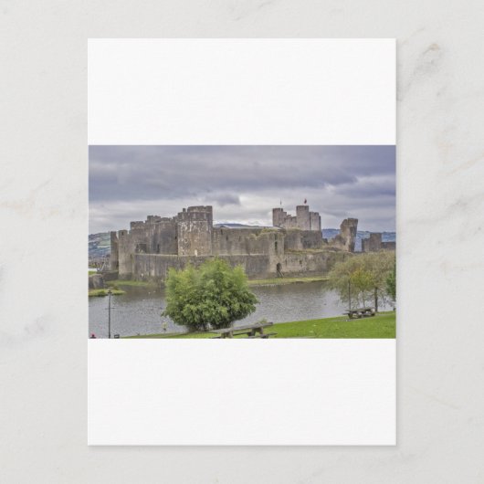 Carte Postale Le château de Caerphilly (Devant)