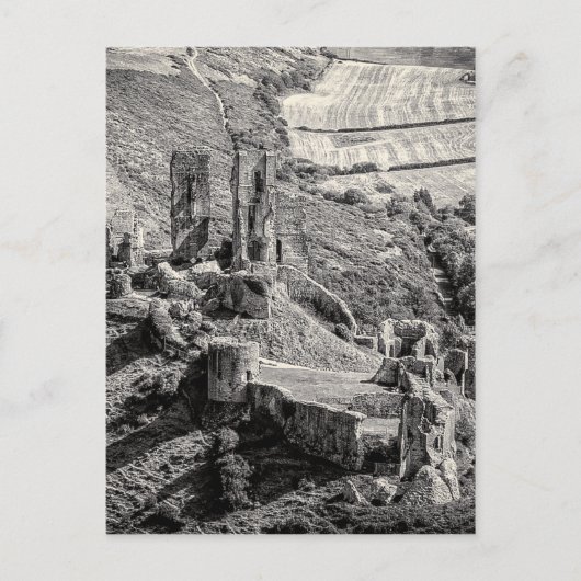 Carte Postale Le château de Corfe (Devant)