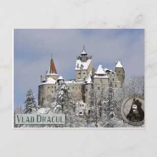 Carte Postale Le château de Dracula, hiver