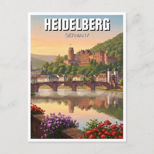 Carte Postale Le Château de Heidelberg Allemagne Voyage (Devant)