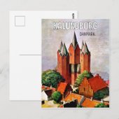 Carte Postale Le château de Kalundborg, Danemark. Affiche de voy (Devant / Derrière)