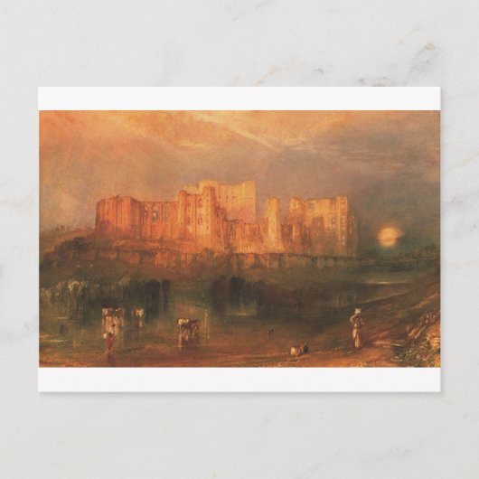 Carte Postale Le château de Kenilworth par William Turner (Devant)