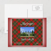Carte Postale Le château de Lanrick Ale de MacGregor (Devant / Derrière)