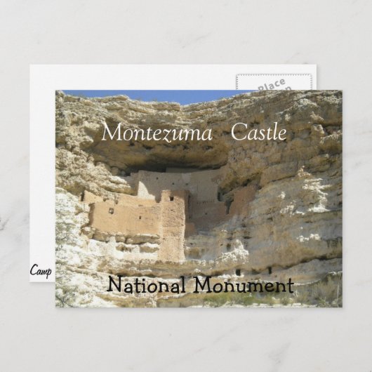 Carte Postale Le château de Montezuma (Devant / Derrière)