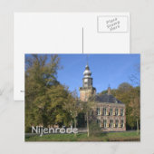 Carte Postale Le château de Nijenrode (Devant / Derrière)