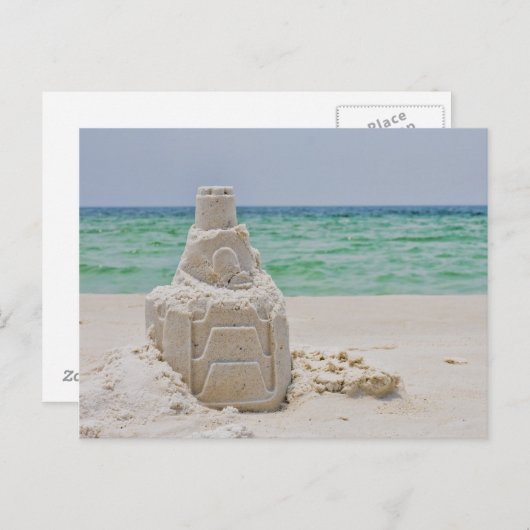 Carte Postale Le château de sable de Floride (Devant / Derrière)