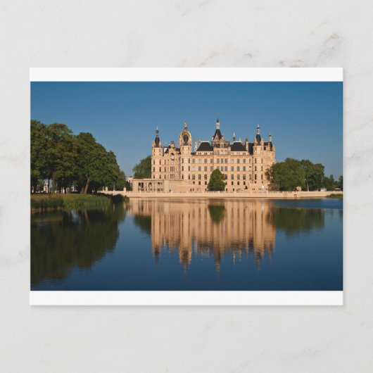 Carte Postale Le château de Schwerin en Allemagne (Devant)