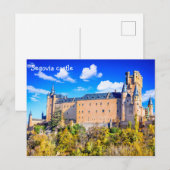 Carte Postale Le château de Segovia (Devant / Derrière)