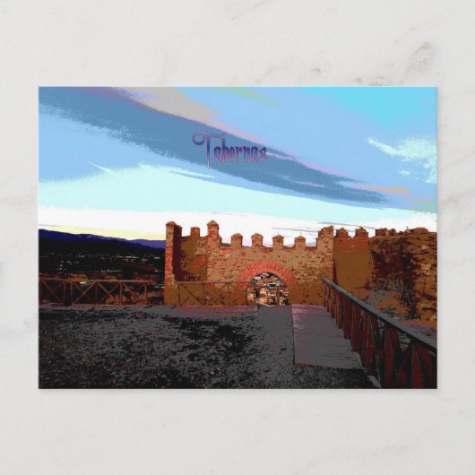 Carte Postale Le château de Tabernas (Devant)