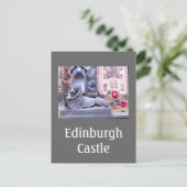 Carte Postale Le château d'Édimbourg (Debout devant)