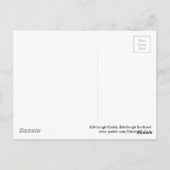 Carte Postale Le château d'Édimbourg au loin (Dos)