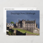 Carte Postale le château d'edinburgh (Devant / Derrière)