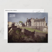 Carte Postale le château d'edinburgh écossaise (Devant / Derrière)