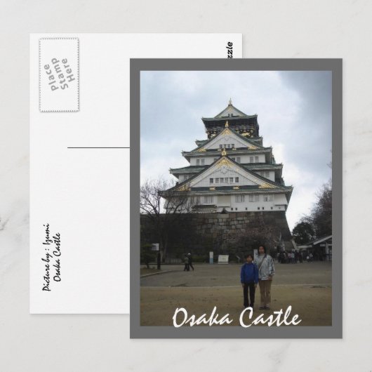 Carte Postale Le château d'Osaka (Devant / Derrière)