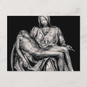 Carte Postale Le chef-d'oeuvre de Michel-Ange La Pieta Sculpture