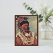 Carte Postale Le Chef Du Nuage Blanc De L'Iowa (Debout devant)