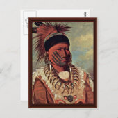 Carte Postale Le Chef Du Nuage Blanc De L'Iowa (Devant / Derrière)