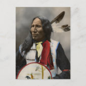 Carte Postale Le Chef Strikes With Nez, Oglala Sioux 1899 (Devant)