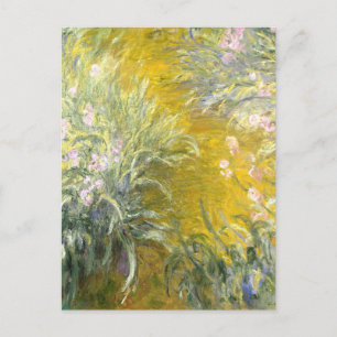 Carte Postale Le chemin à travers les iris par Claude Monet