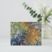 Carte Postale Le Chemin à travers les Iris par Claude Monet (Debout devant)