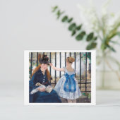 Carte Postale Le Chemin de fer, Edouard Manet (Debout devant)