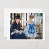 Carte Postale Le Chemin de fer, Edouard Manet (Devant / Derrière)