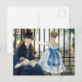 Carte Postale  Le Chemin de Fer Edouard Manet  (Devant / Derrière)