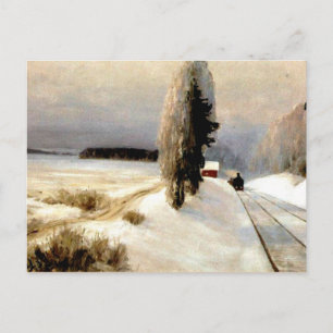 Carte Postale Le chemin de fer près de la gare de Tarusa